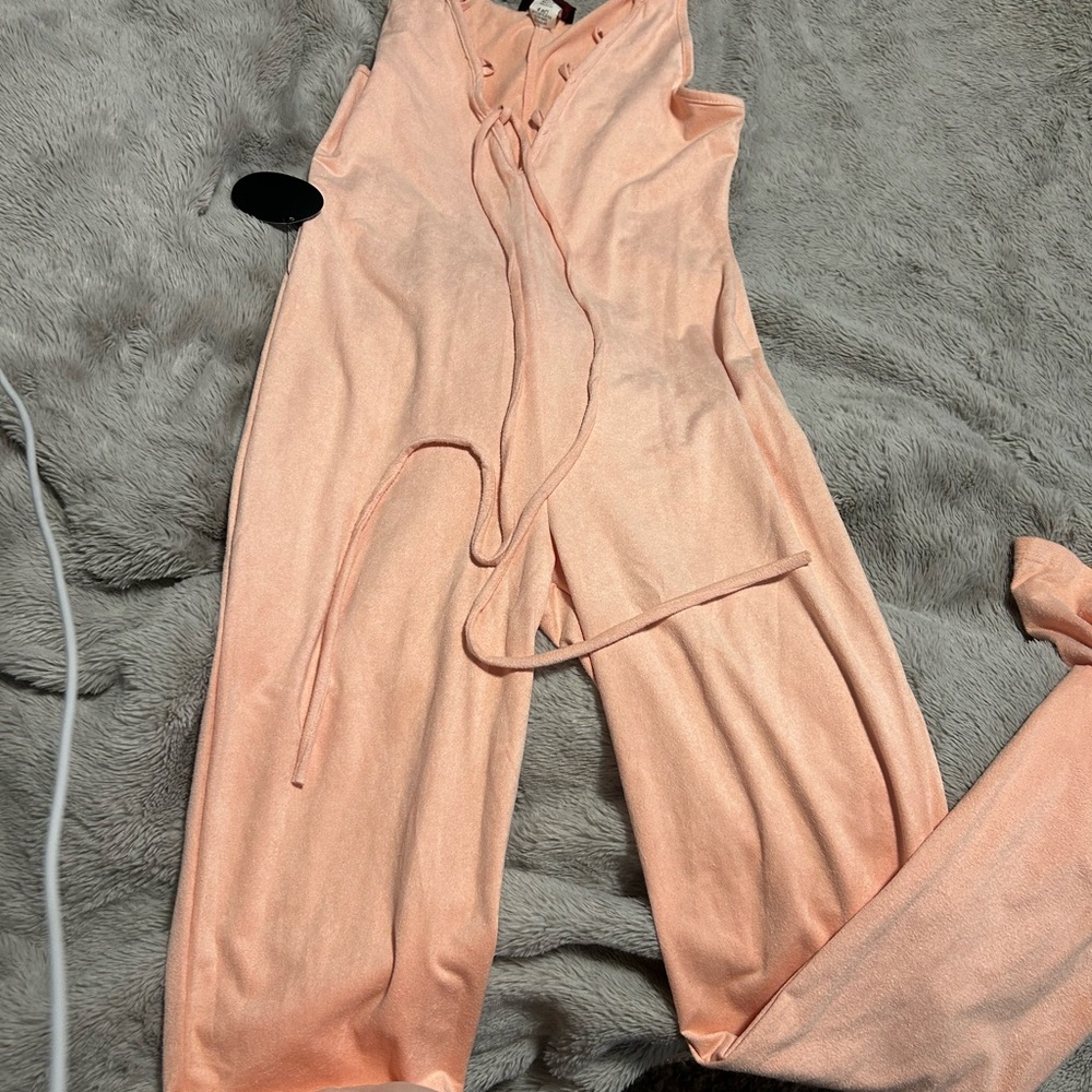 Hot Miami Styles Coral Jumpsuit